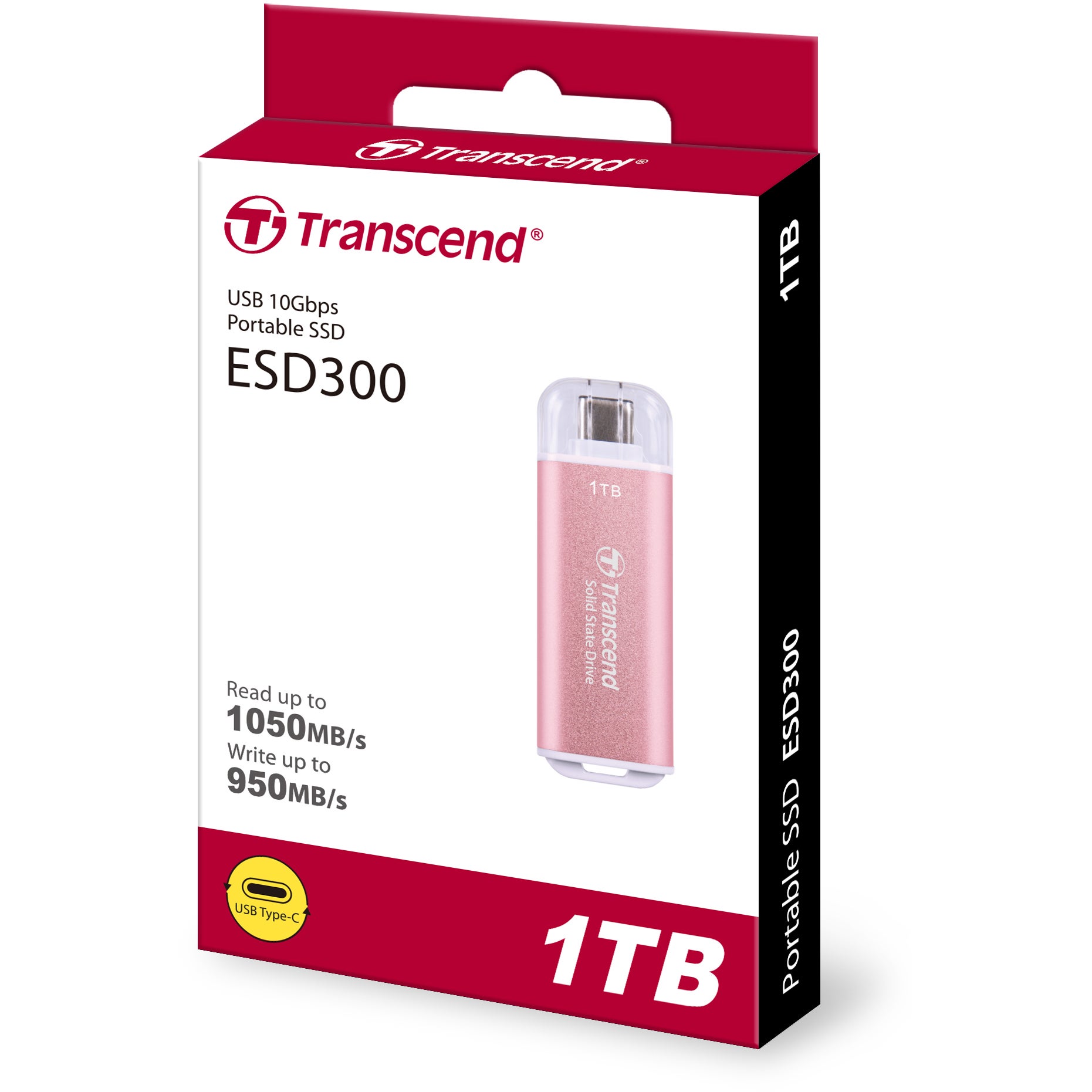 Transcend ESD300P 1 TB Pink USB type C