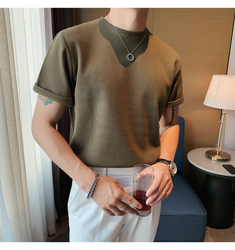 GRAYCIOUS - Gebreid T-shirt met korte mouwen