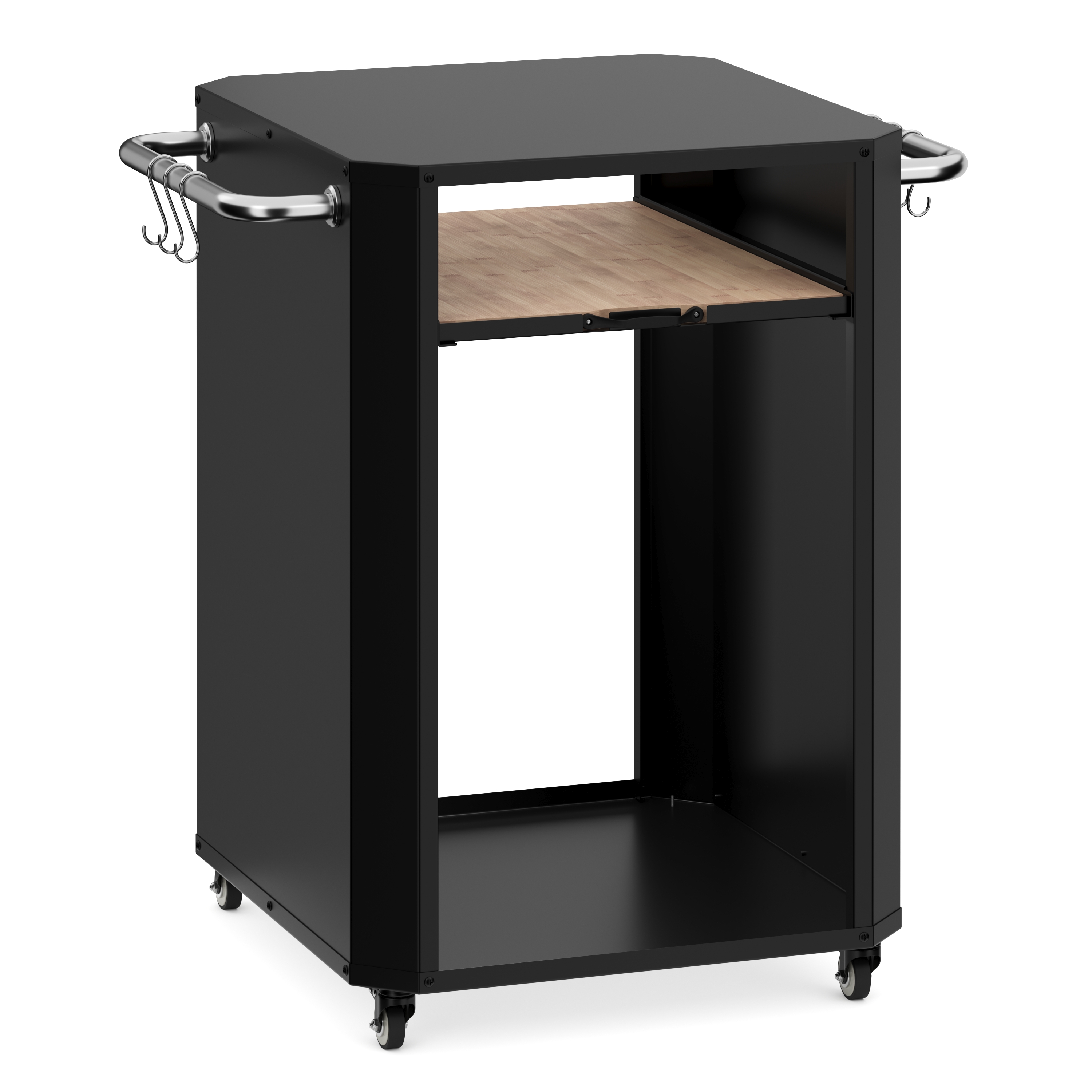 Grill Beistelltisch 60 x 60 x 81 cm schwarz
