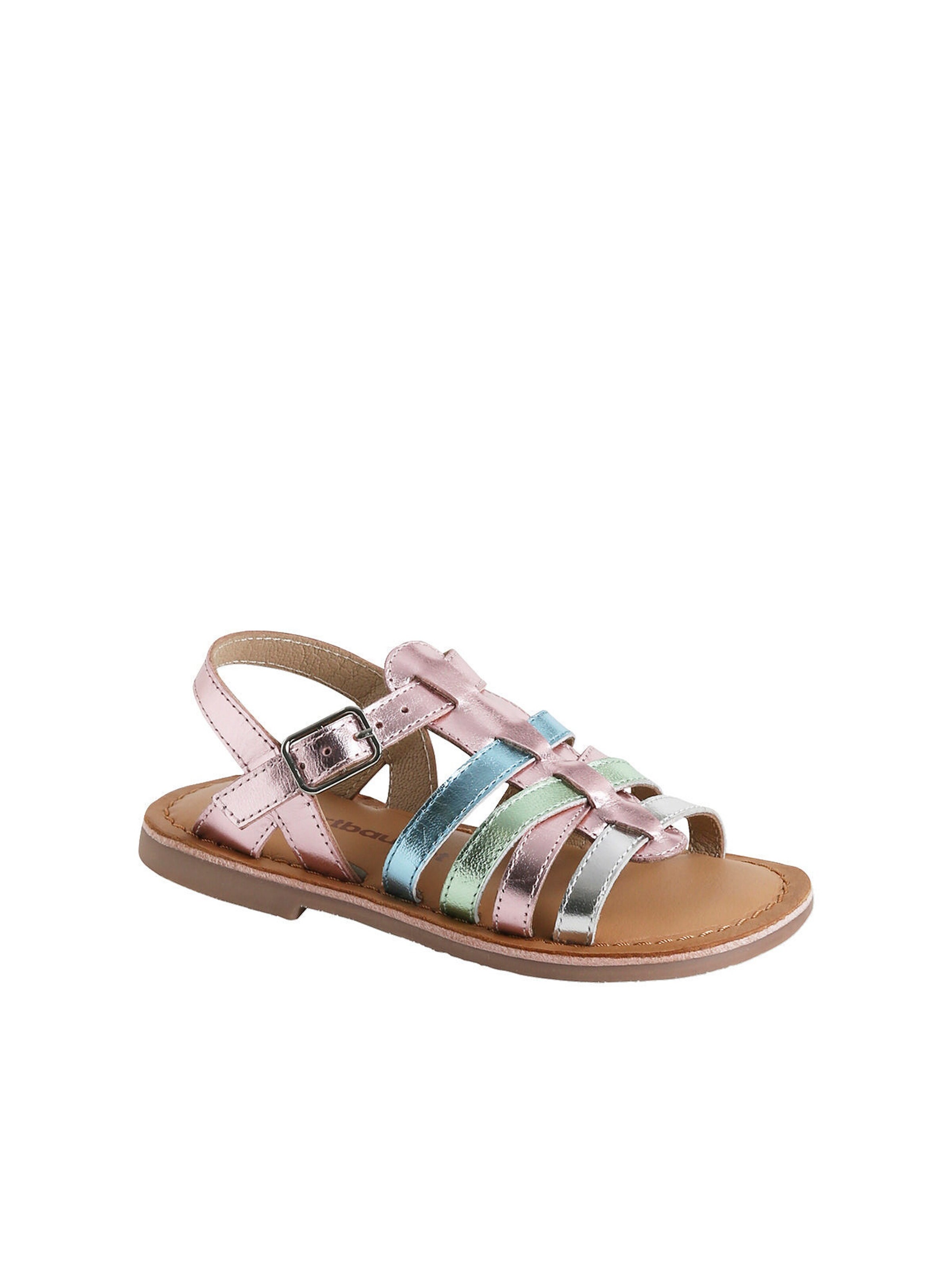 Vertbaudet Mädchen Riemchen-Sandalen aus Leder lila