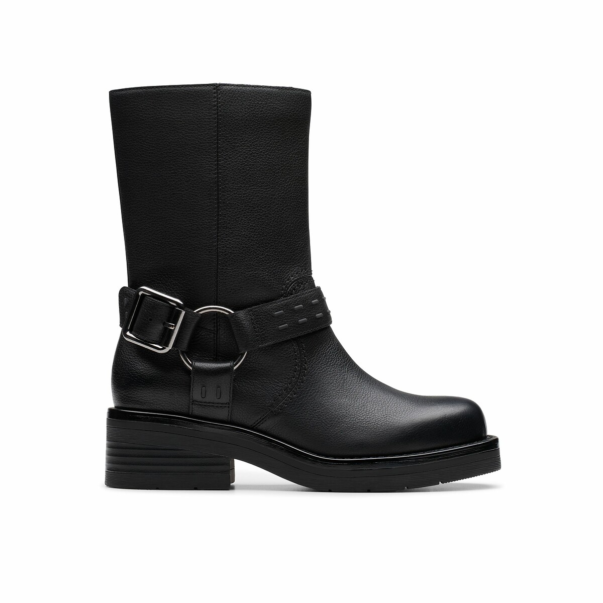 CLARKS<br>Botas de couro estilo motociclista Rebelle Up