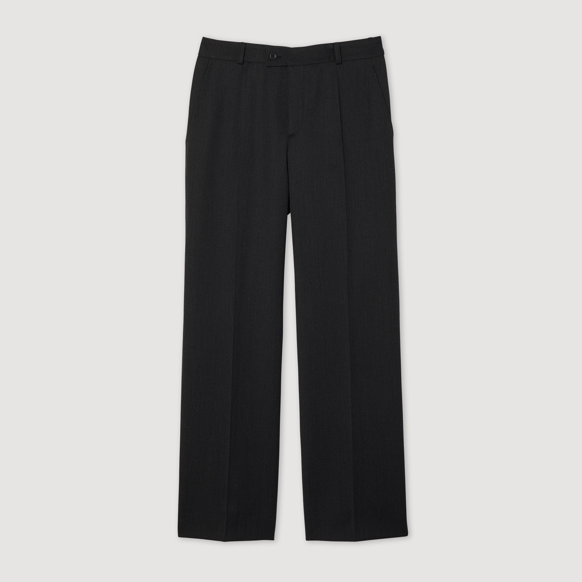 Pantalon en laine melangee
