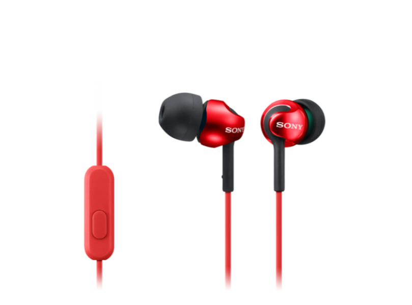AURICULARES SONY VERMELHO MDREX110APR