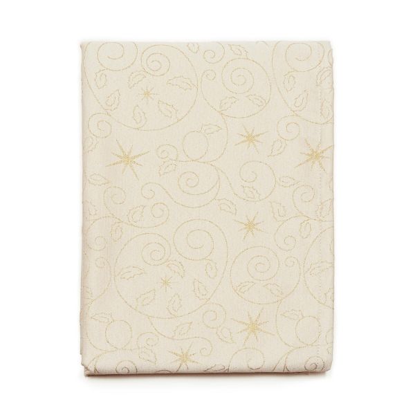 Guardanapos de Mesa Natal Christmas Stars Bege 45cm x 45cm 6 Guardanapos - PMES0142