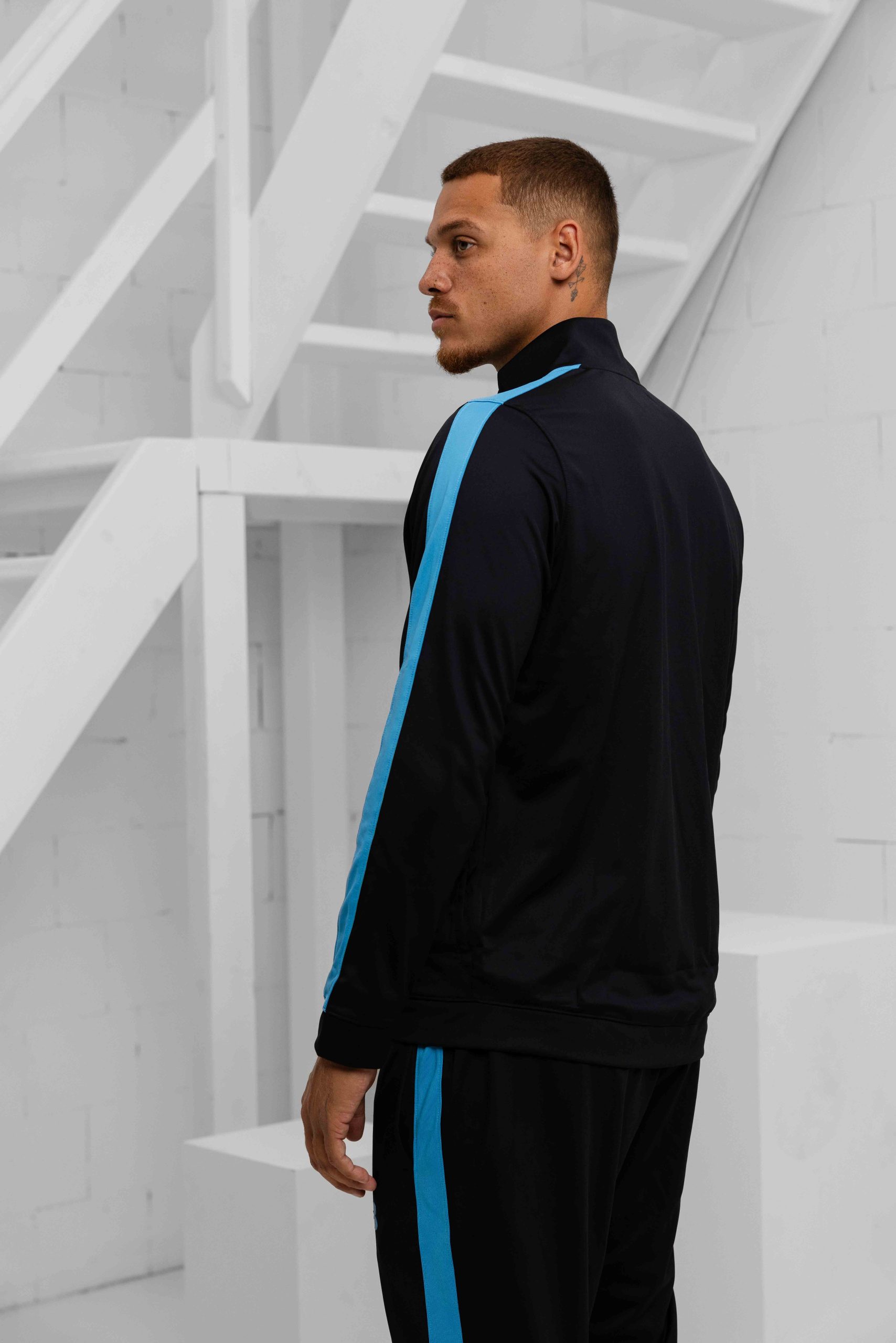 Under Armour Rival Knit Trainingspak Heren Zwart/Blauw