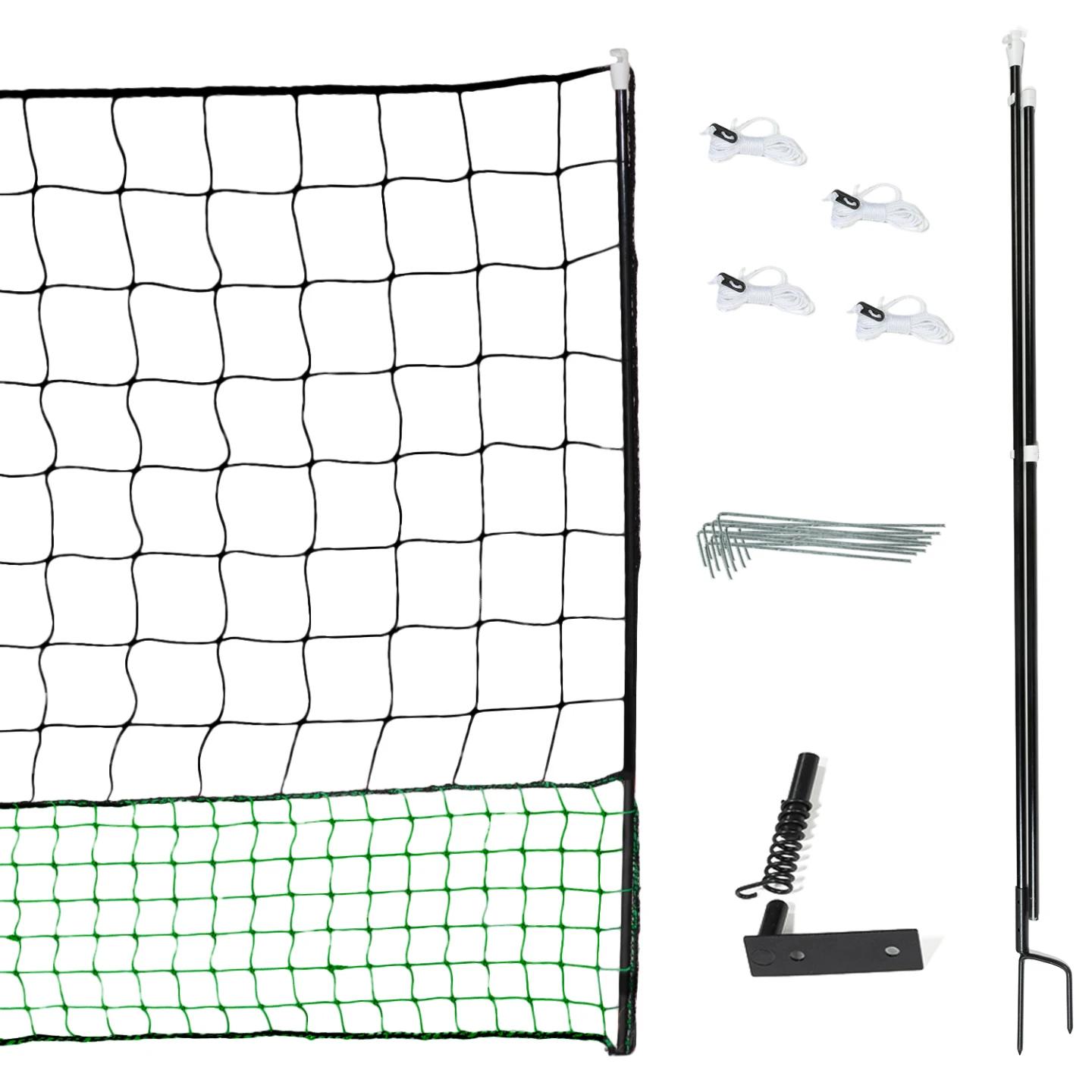 Kit clôture filet à poules 12 M avec porte 6 piquets double pointe