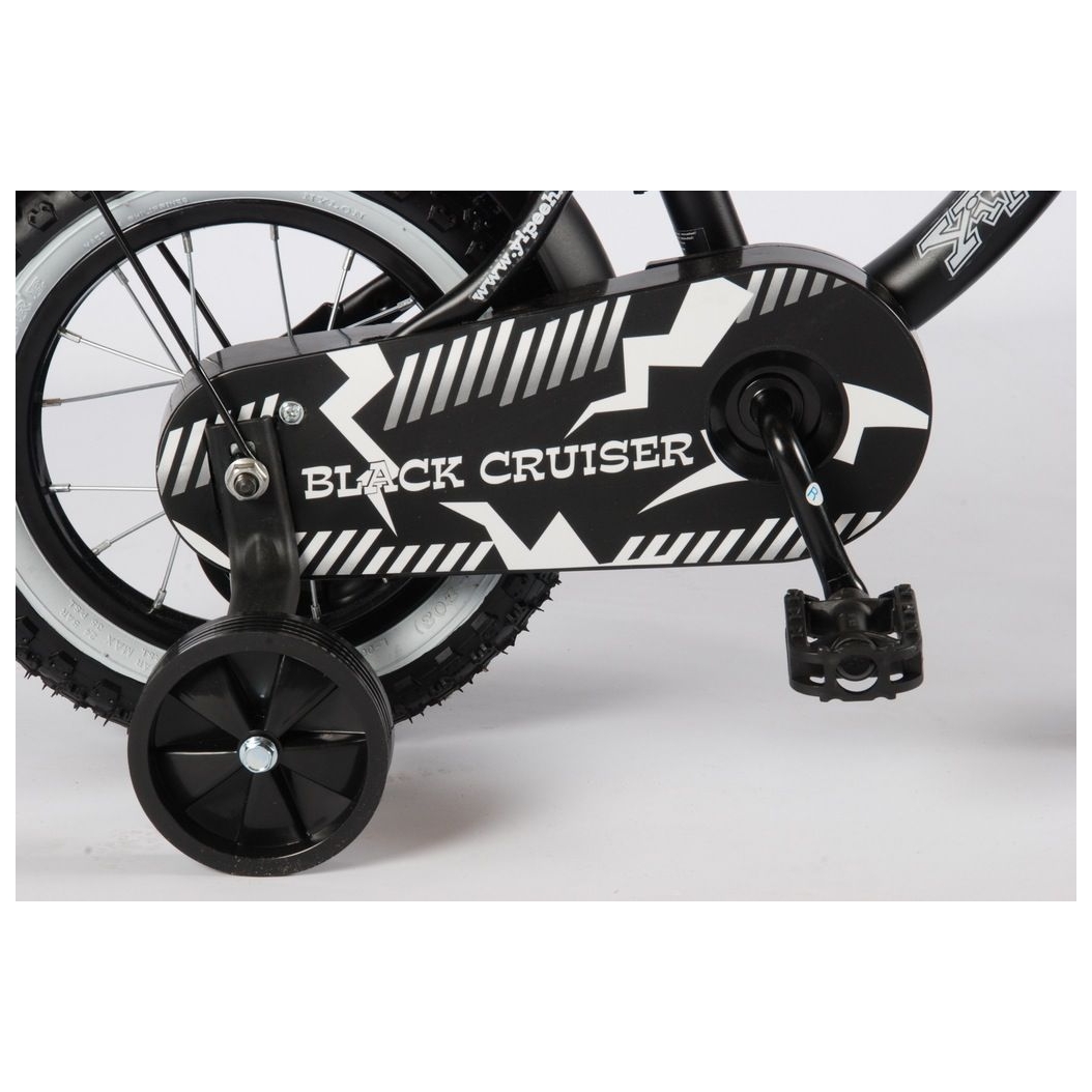 Volare Black Cruiser Fiets - 12 inch - Zwart