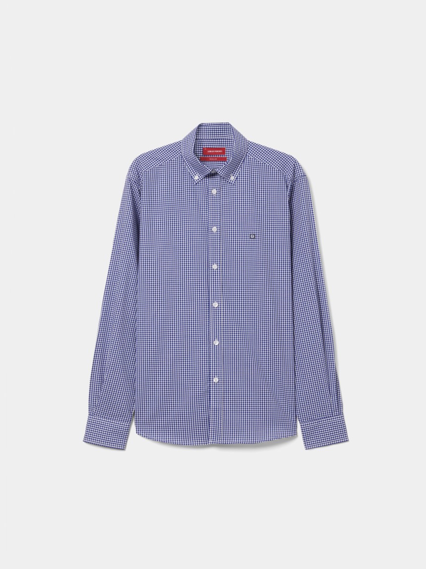Camisa regular fit aos quadrados