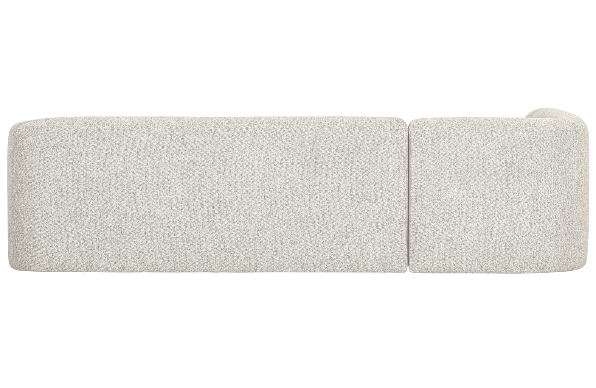 BePureHome hoekbank Sloping Links Pearl Melange