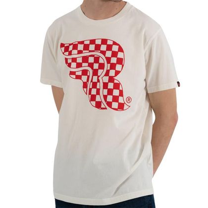 T-Shirt manches courtes RIDING CULTURE CHECKERBOARD - Blanc