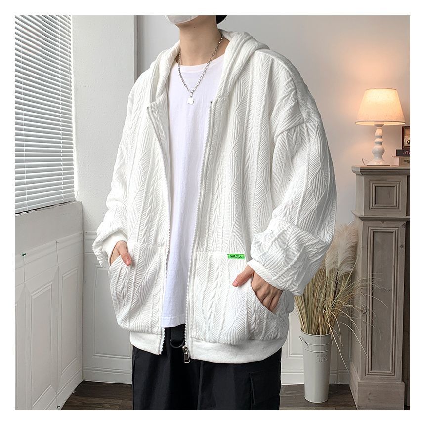 POSI - Effen oversized hoodie met rits