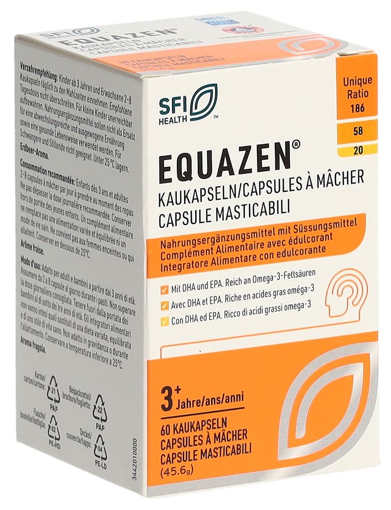 Equazen Kaukapseln/Capsules à mâcher/Capsule masticabili Kaukaps Ds 60 Stk