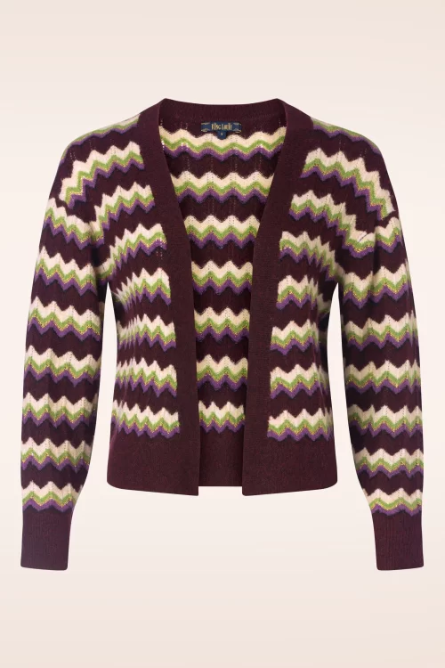 King Louie Gladys Blanca cardigan in porto rood