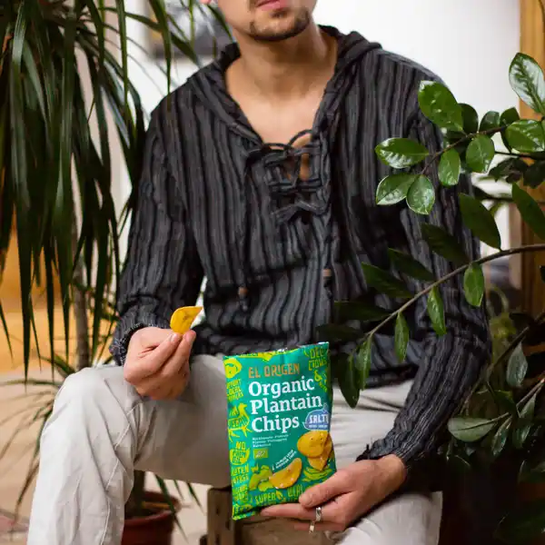 Bio Kochbananen Chips mit Meersalz