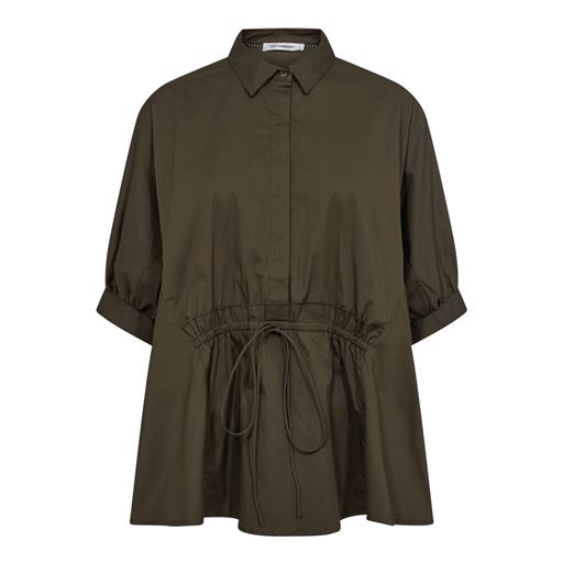 Co'Couture Cotton Crisp Wind Bluse, Army, XS
