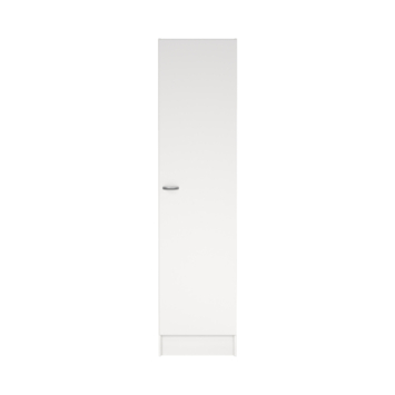 Opbergkast 1-deurs Cosmo wit gelakt spaanplaat 200 x 49,2 x 47,1 cm