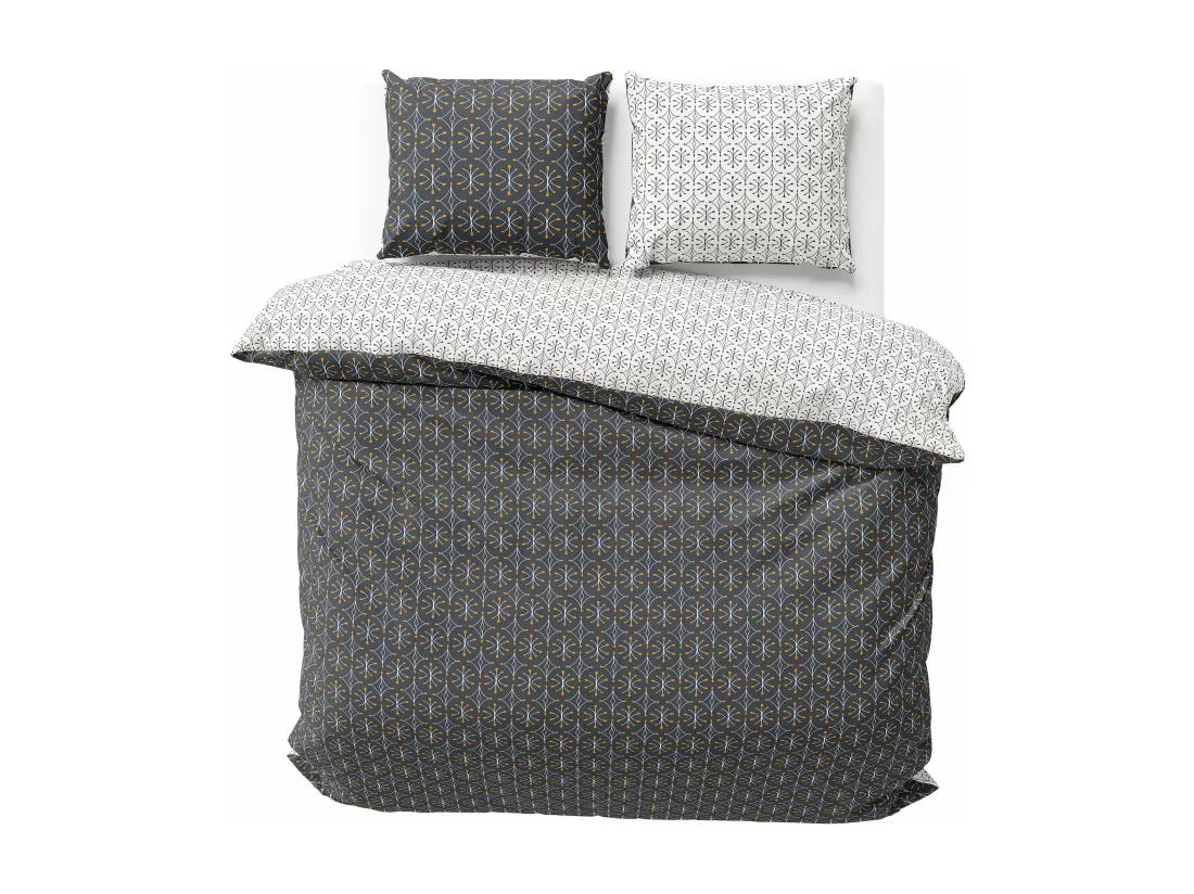 Parure de lit 260x240 cm coton issu de l'agriculture biologique WAG Noir