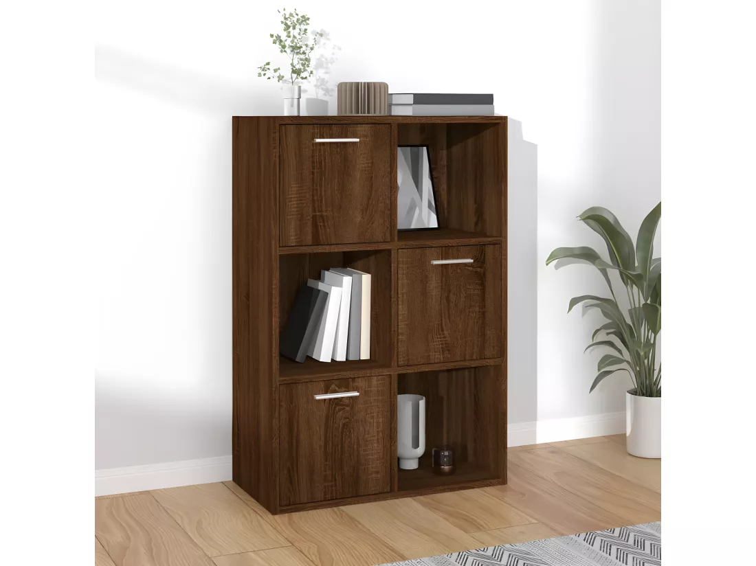 Armoire de rangement Chêne marron 60x29,5x90 cm