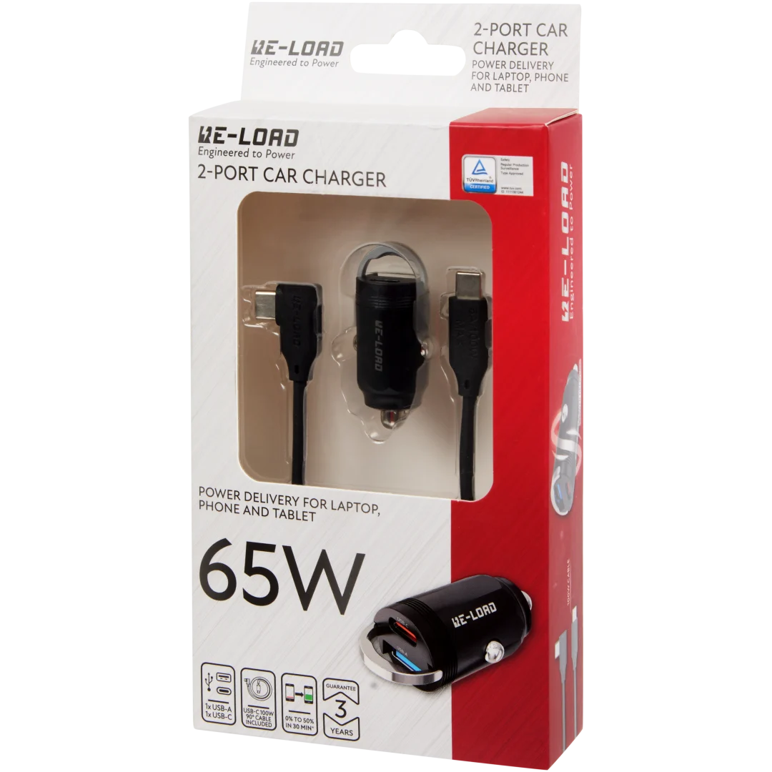 Re-load 2-poorts autolader 65 watt