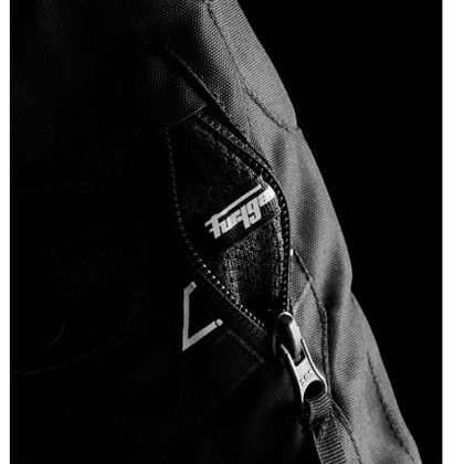 Blouson Furygan NEON KID - Blanc / Gris