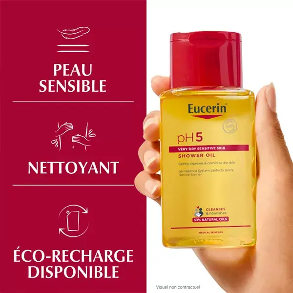 Óleo de Banho Eucerin PH5 para Pele Sensível - Tamanho Viagem 100ml