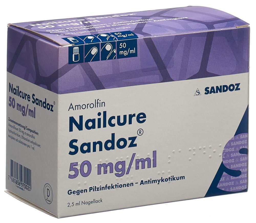 NAILCURE Nagellack 50 mg/ml<br>2.5 ml, Flasche, Wirkstoffhaltiger Nagellack