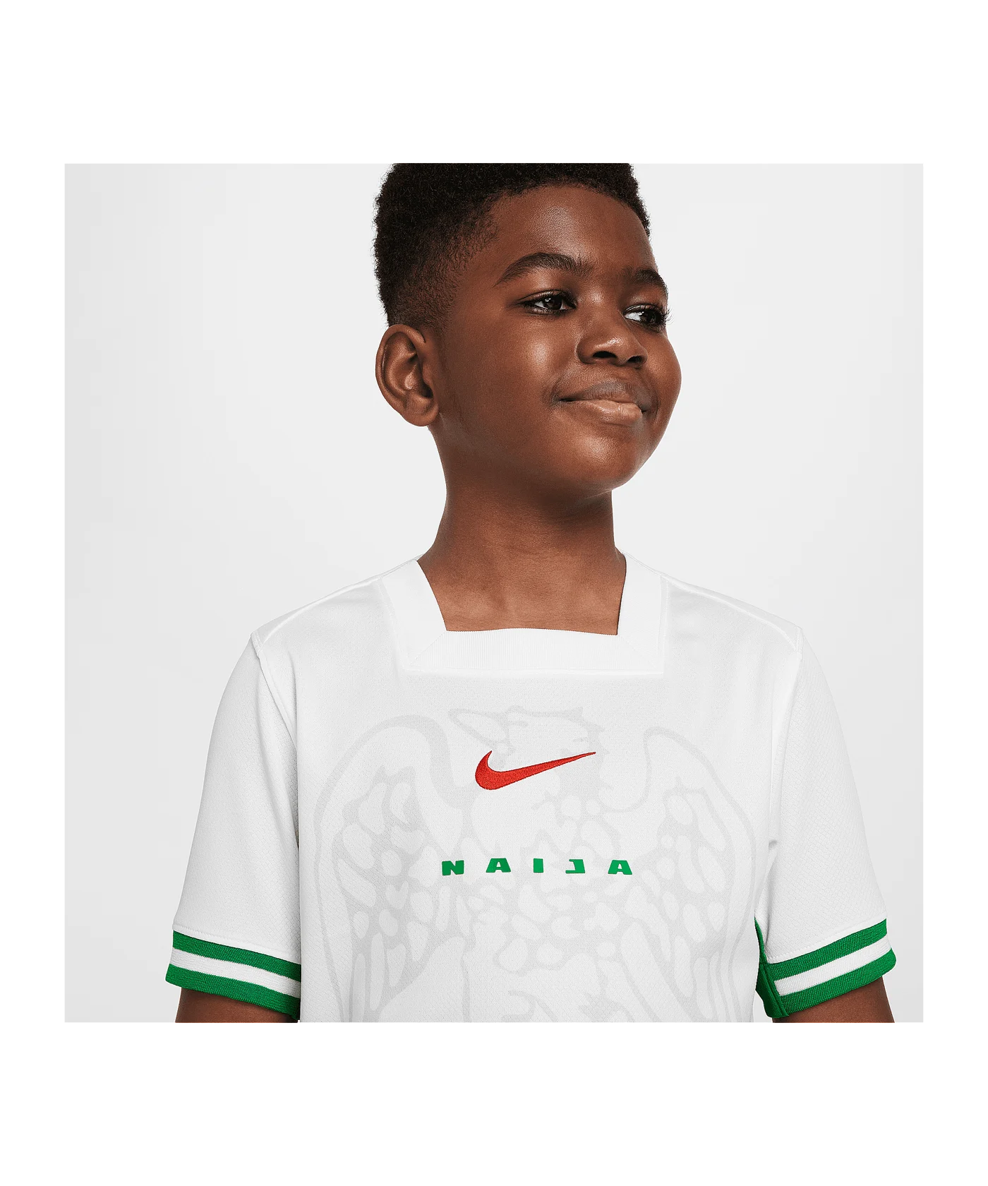 Nike Nigeria Trikot Home 2024 Kids Weiss F100