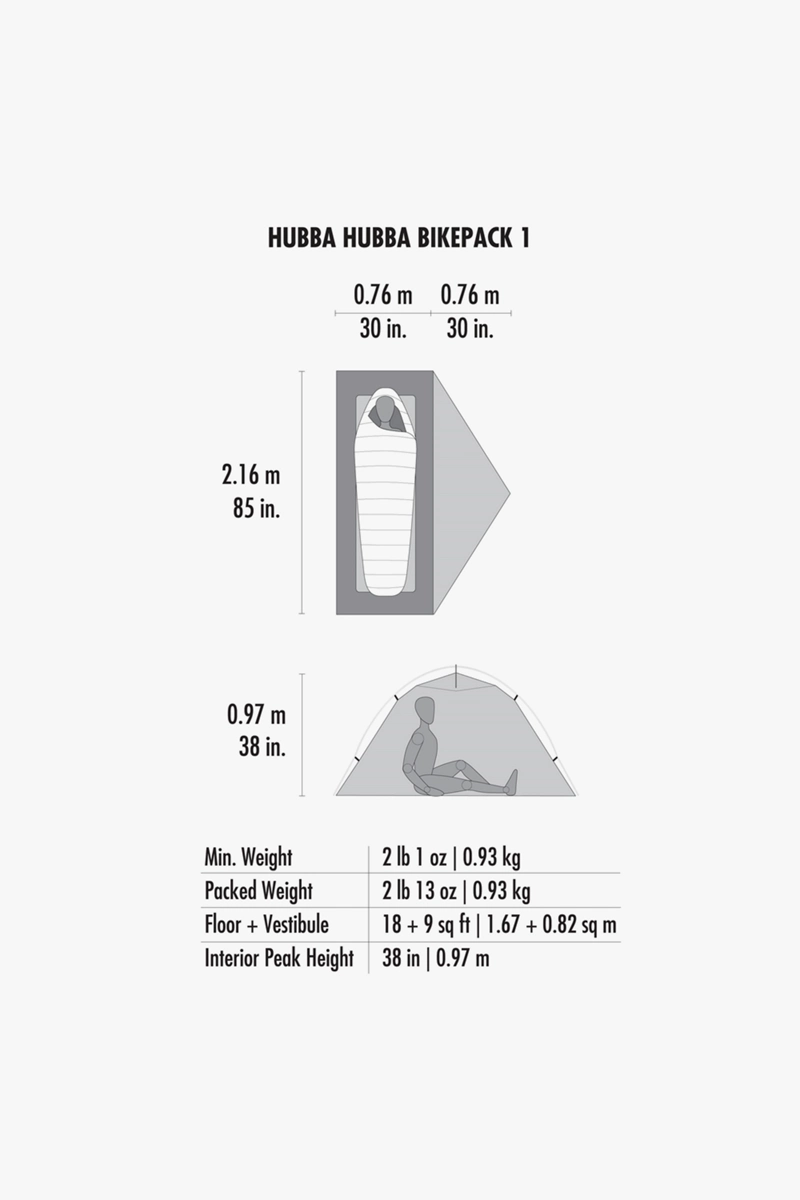MSR Hubba Hubba™ Bikepack 1 Zelt
