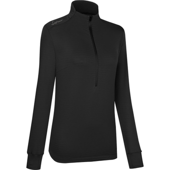 LaMunt Nora Zip  Langarmshirt Black Damen