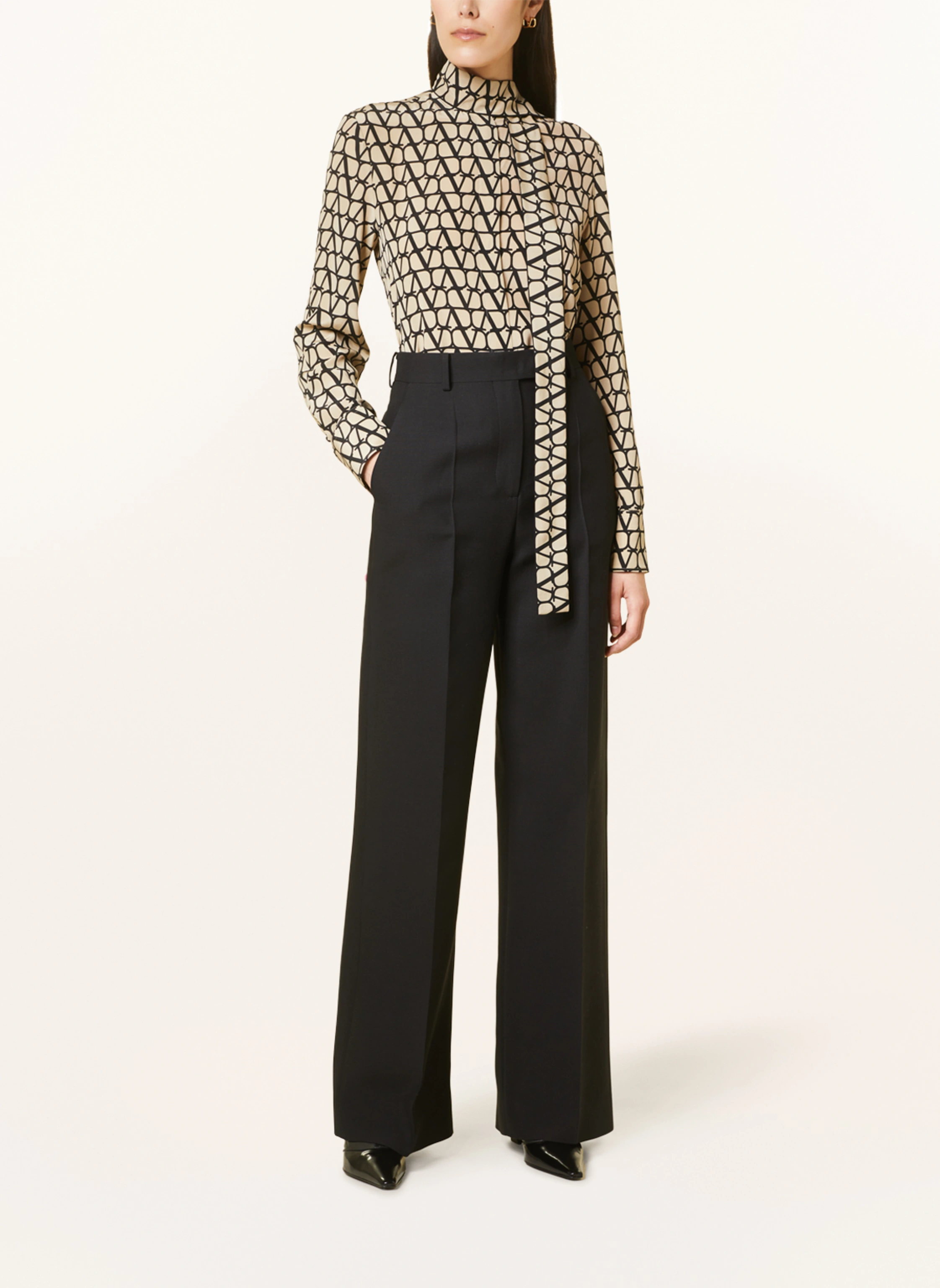 VALENTINO Marlenehose mit Seide