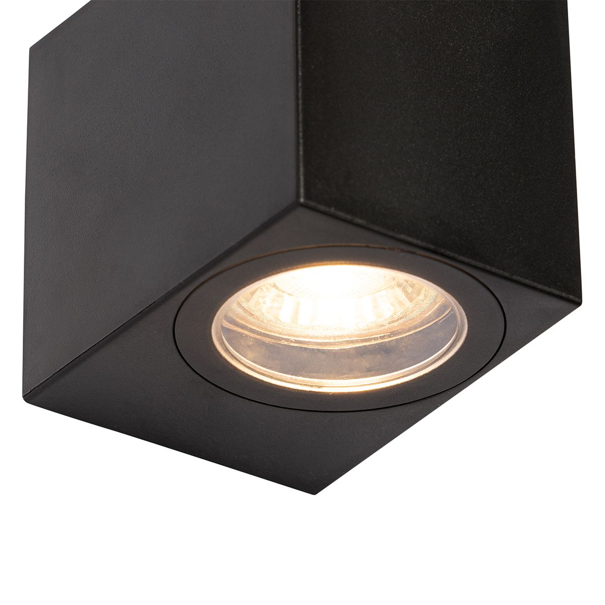 Moderne buiten wandlamp zwart kunststof - Baleno
