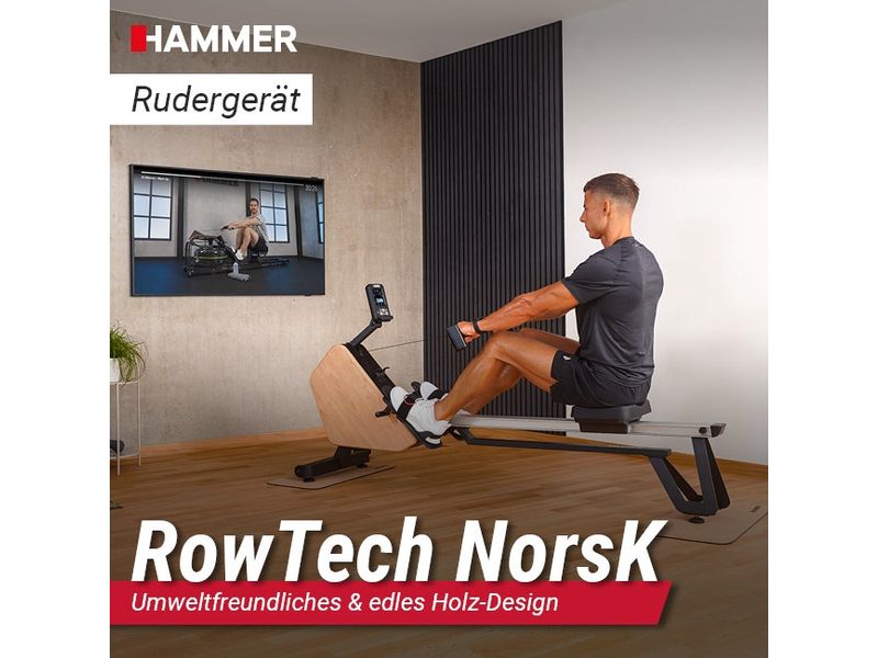 HAMMER Norsk Rudergerät RowTech NorsK Umweltfreundliches und stilvolles Trainingserlebnis