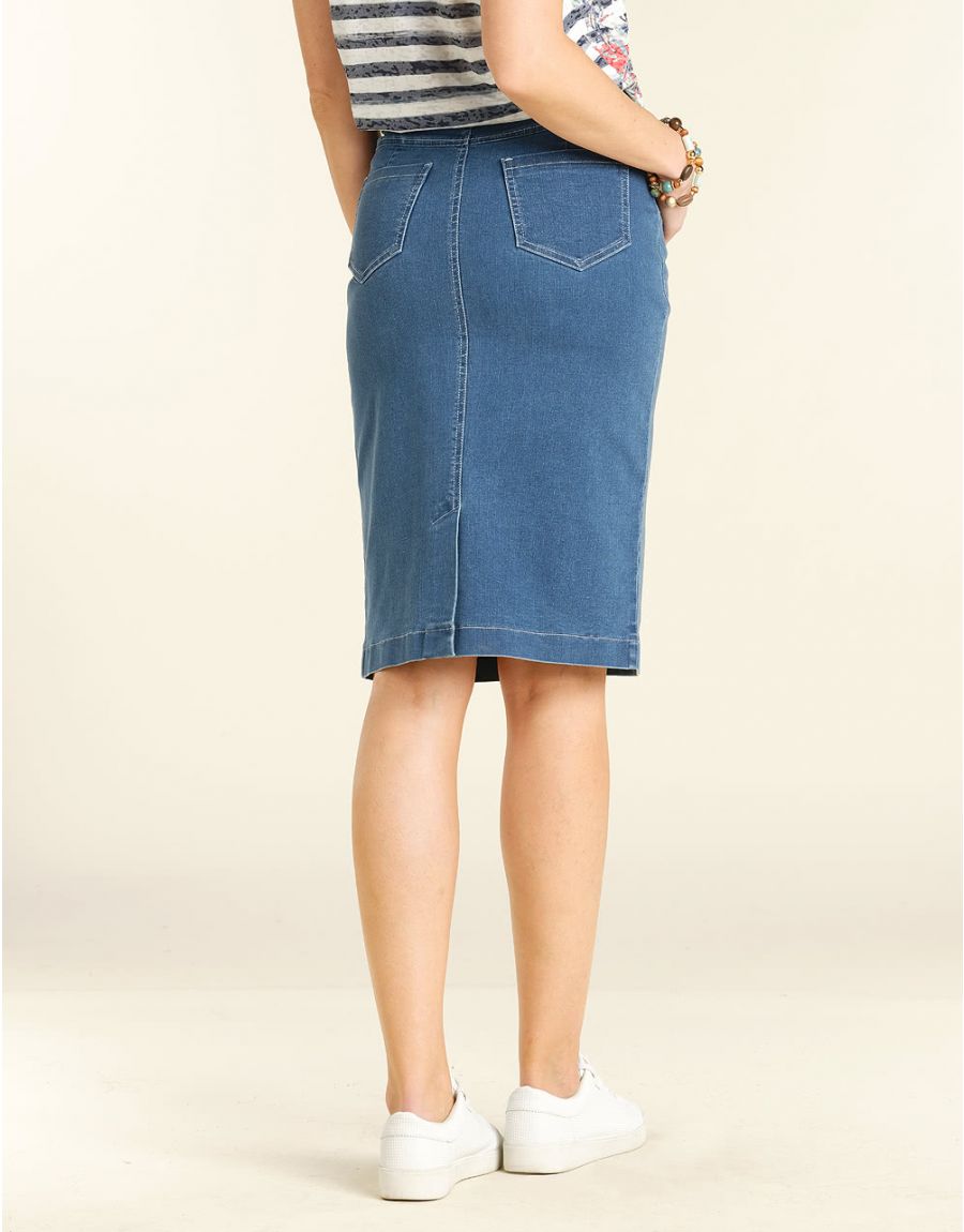 Jupe en denim clair