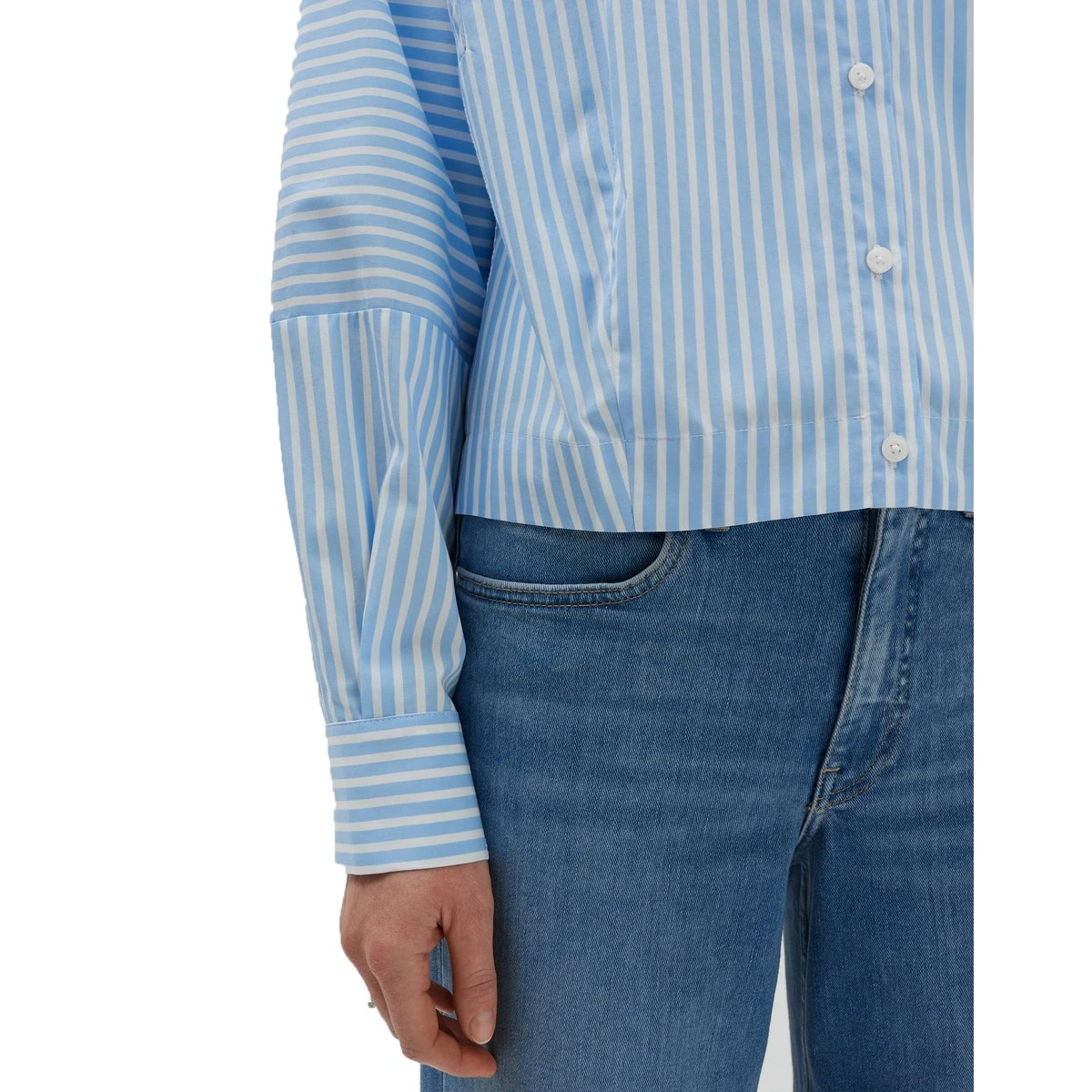 Dames Blouse 25015 blouse streep oversized