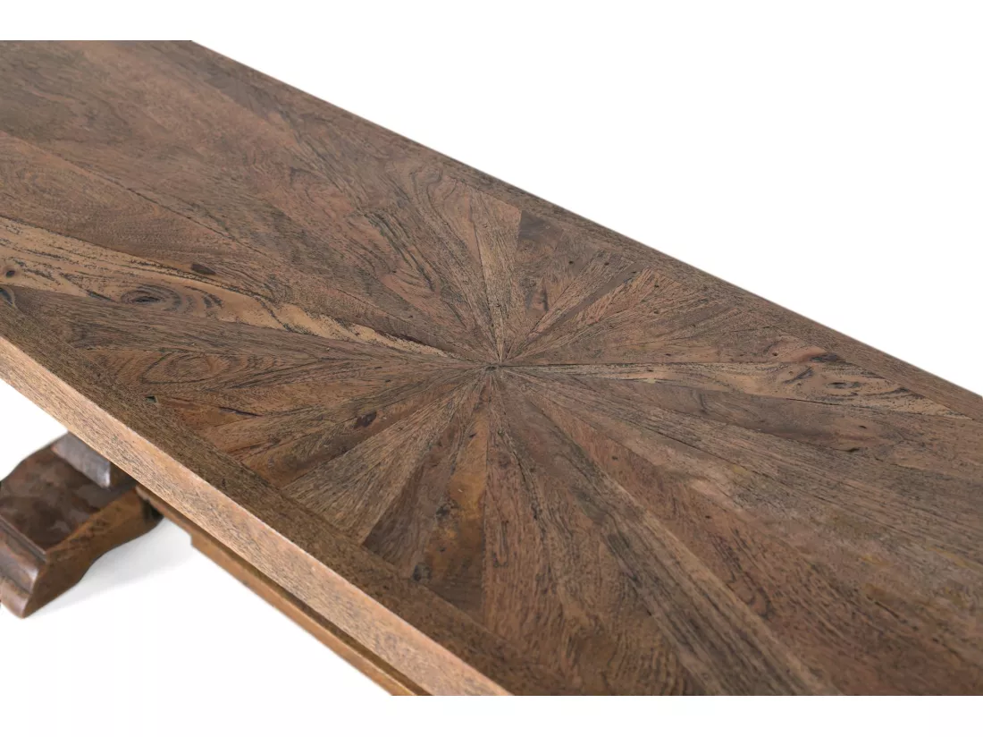 Banc fabriqué à la main en bois de manguier 180cm