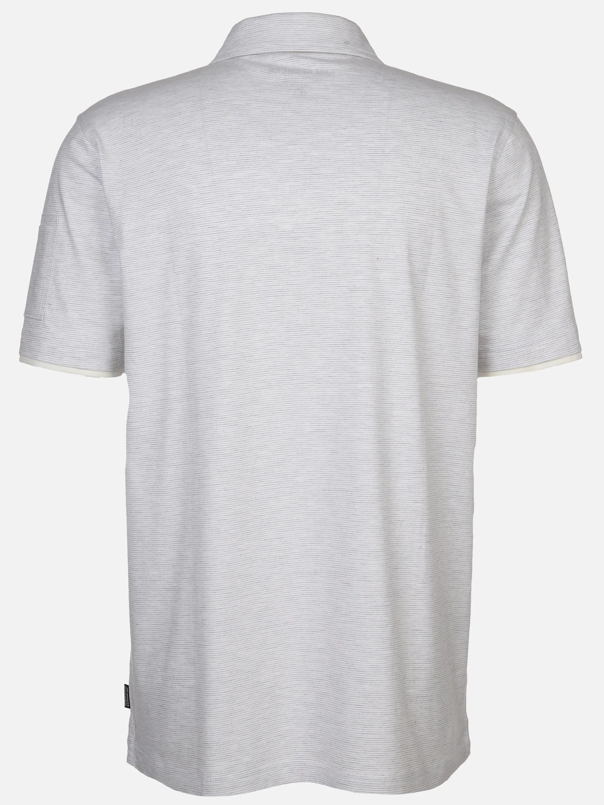Herren Poloshirtmit feinen Linien durchzogen