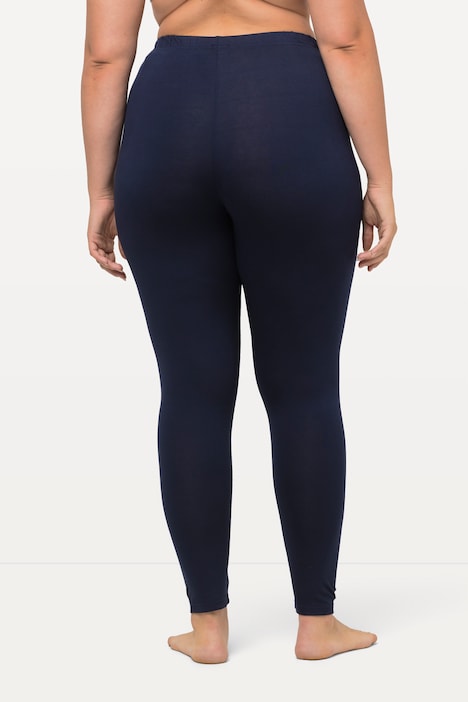 Leggings, wadenlang, schmales Bein, Elastikbund