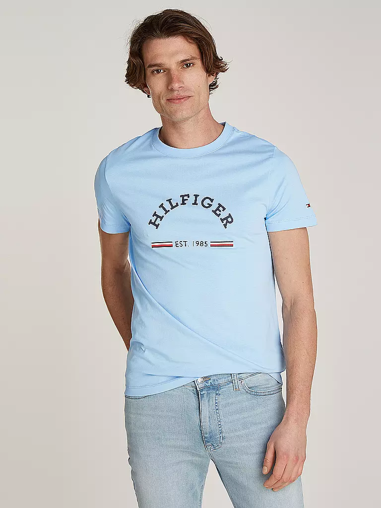 TOMMY HILFIGER T-Shirt hellblau