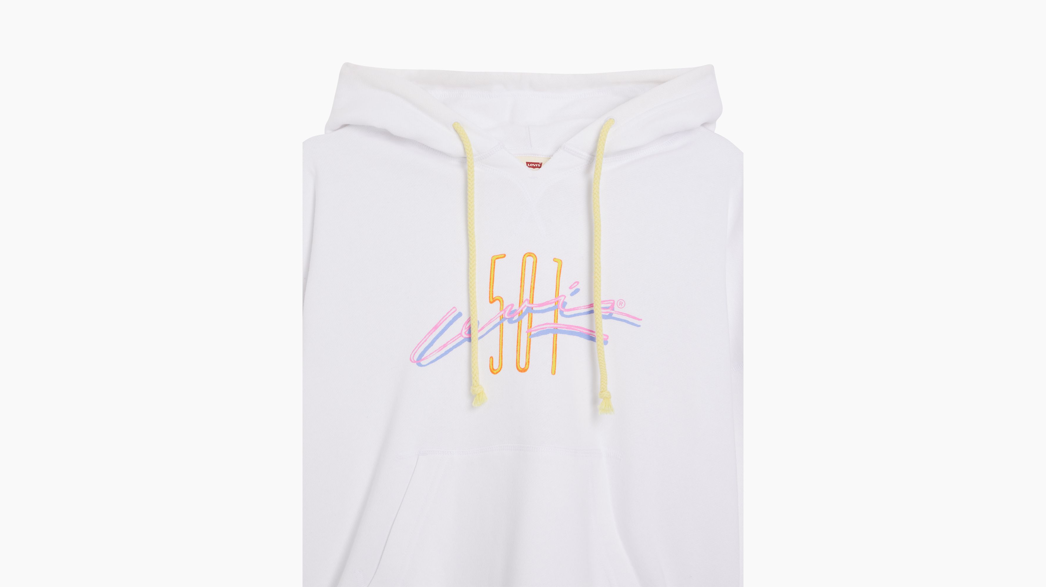 Sweat à capuche graphique authentique - California Bright White - Blanc