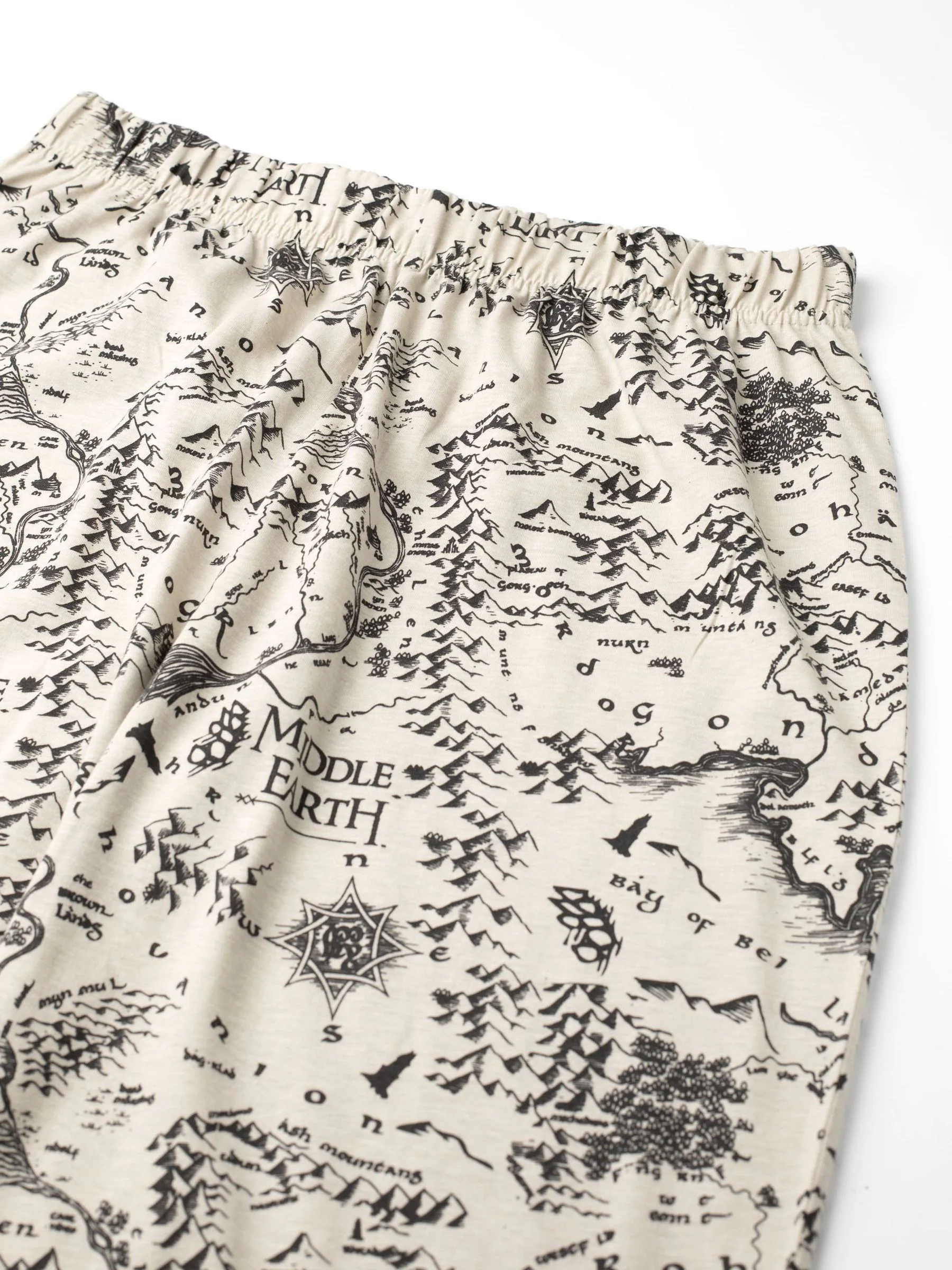 Vanilla Underground Lord Of The Rings grijze pyjama met korte mouwen en lange pijpen voor heren van 100% katoen