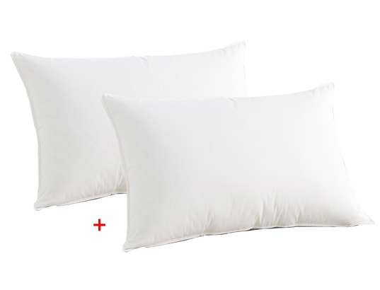 DROUAULT - Oreiller rectangle 2 oreillers Coton Biologique mi-ferme 50x75cm