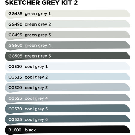 Molotow Sketcher Grey Kit 2 by MolotowTwinmarker