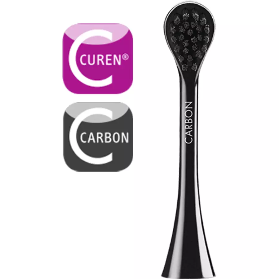 CURAPROX Ersatzbürstenköpfe Black is White Carbon®