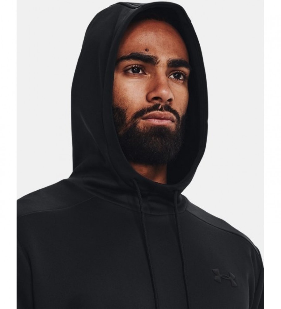 Moletom com capuz Under Armour Armour Fleece, preto