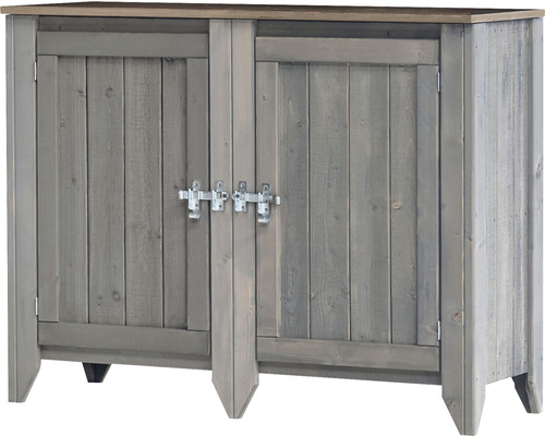 Tuinkast/buitenkeuken Konsta type 559 dressoir incl. 2 deuren 115 x 40 x 88 cm lichtgrijs