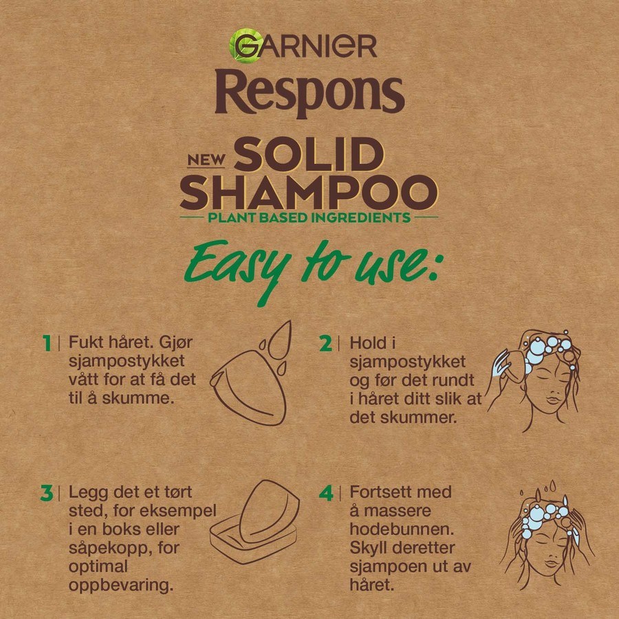 Garnier Respons Honey Treasures Solid Shampoo 60g