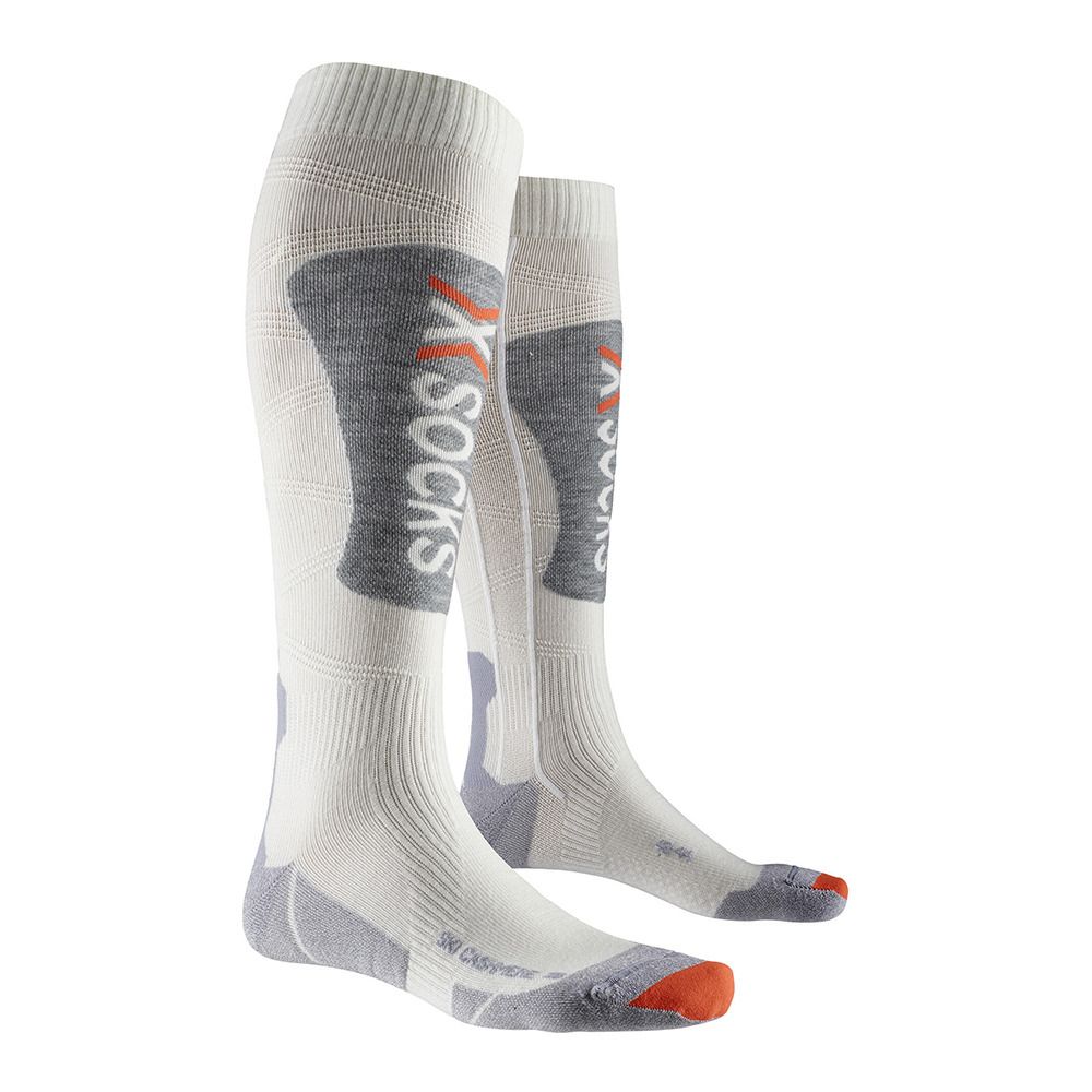 X-Socks SKI CASHMERE 4.0 - Chaussettes Homme arctic white/dolomite grey