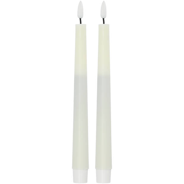 Blokker LED Dinerkaars Taper - 2 stuks - Wit
