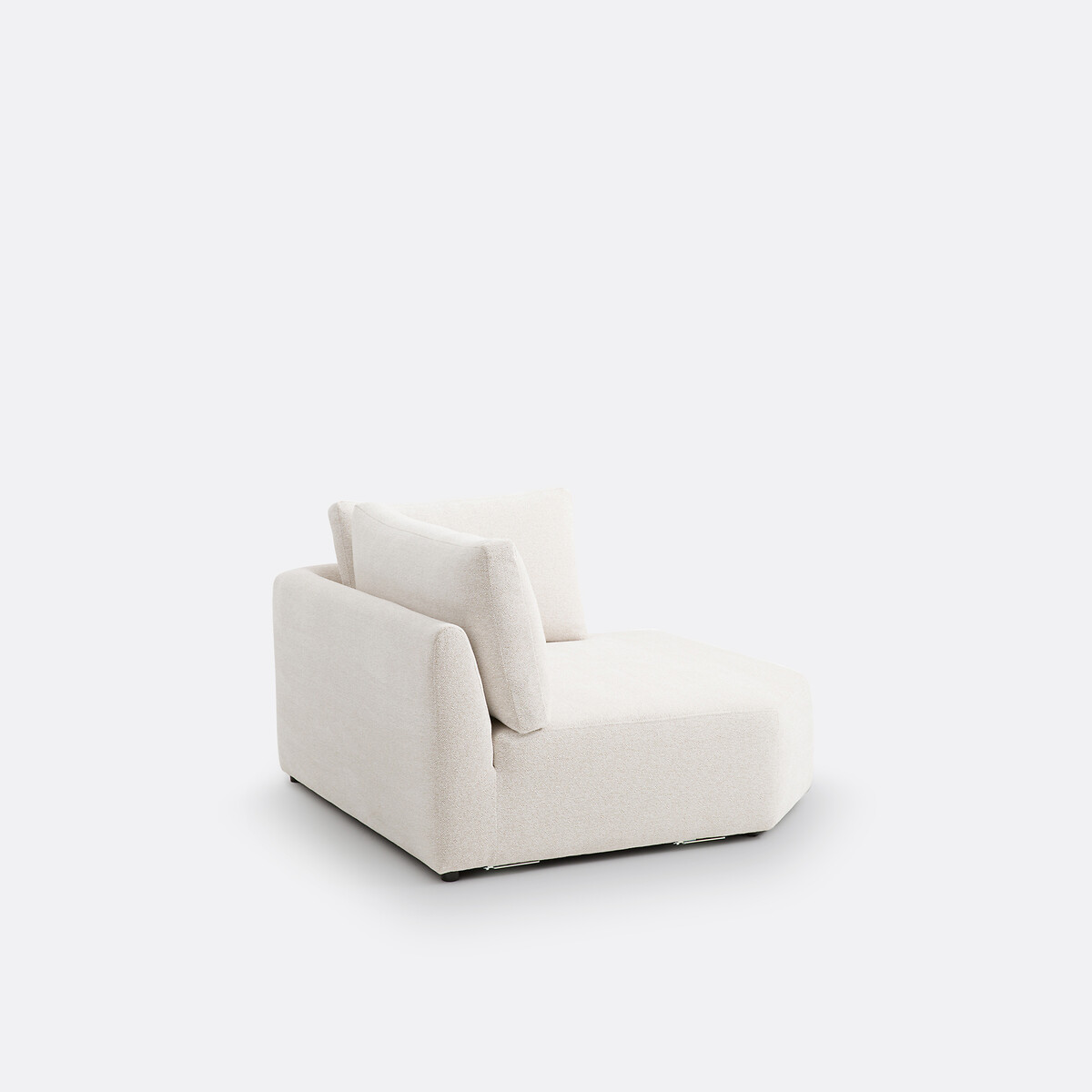 LA REDOUTE INTERIORS<br>Sofá de canto modular em tecido texturizado, Monica