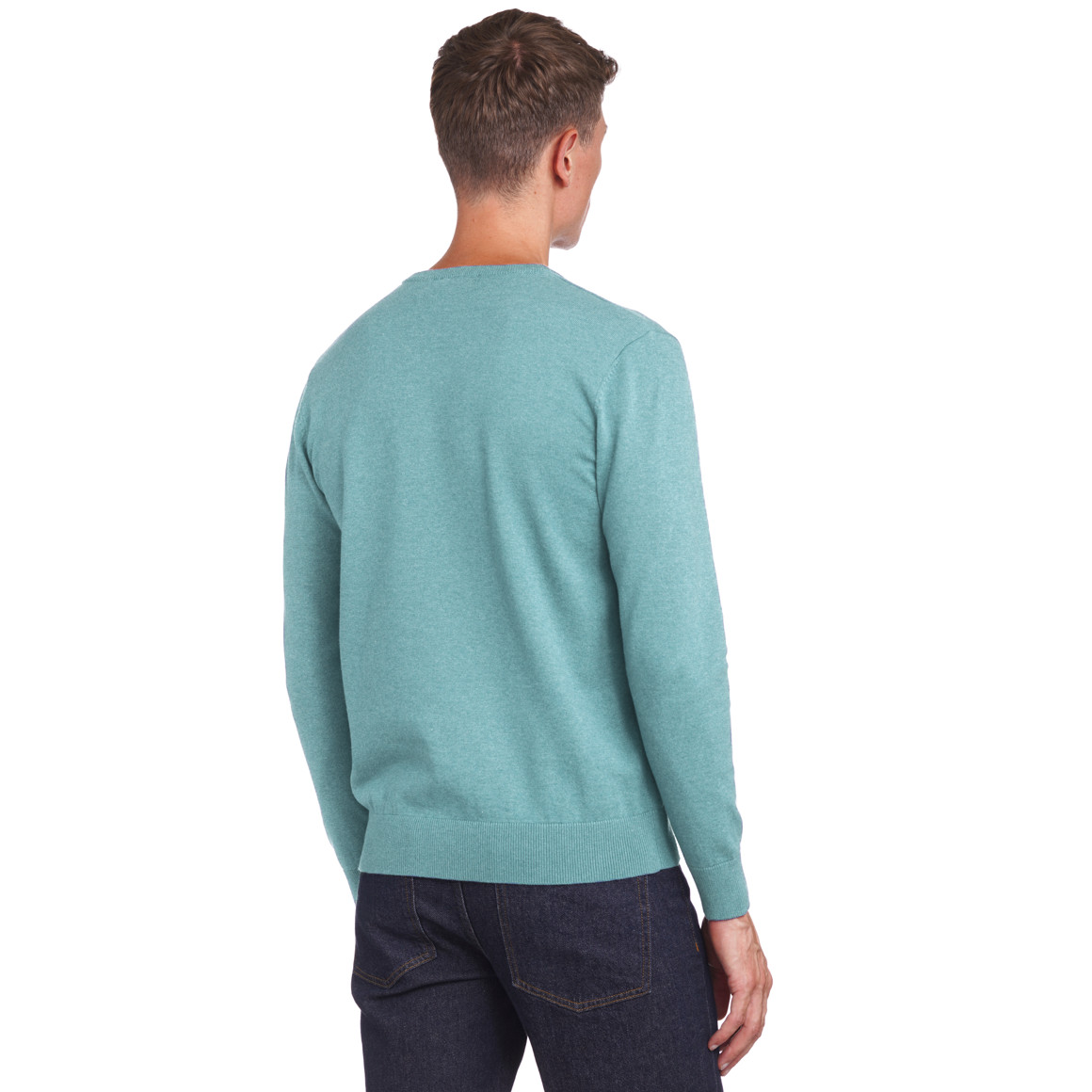 VanVaan Herren Strickpullover mit V-Ausschnitt helltürkis